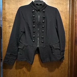 Torrid jacket black size 1 100% cotton